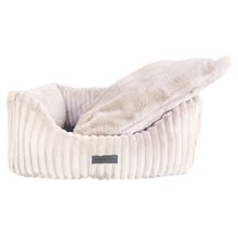 Velour Corduroy Bolstered Dog Bed